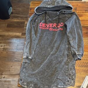 Gray Long Sleeve Dress